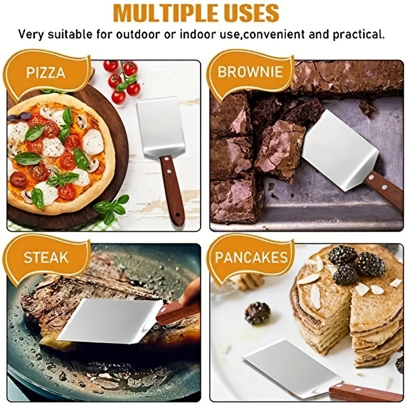 1pc, Brownie Spatula, Metal Br - Okonomiyaki Spatula avaliação e preço