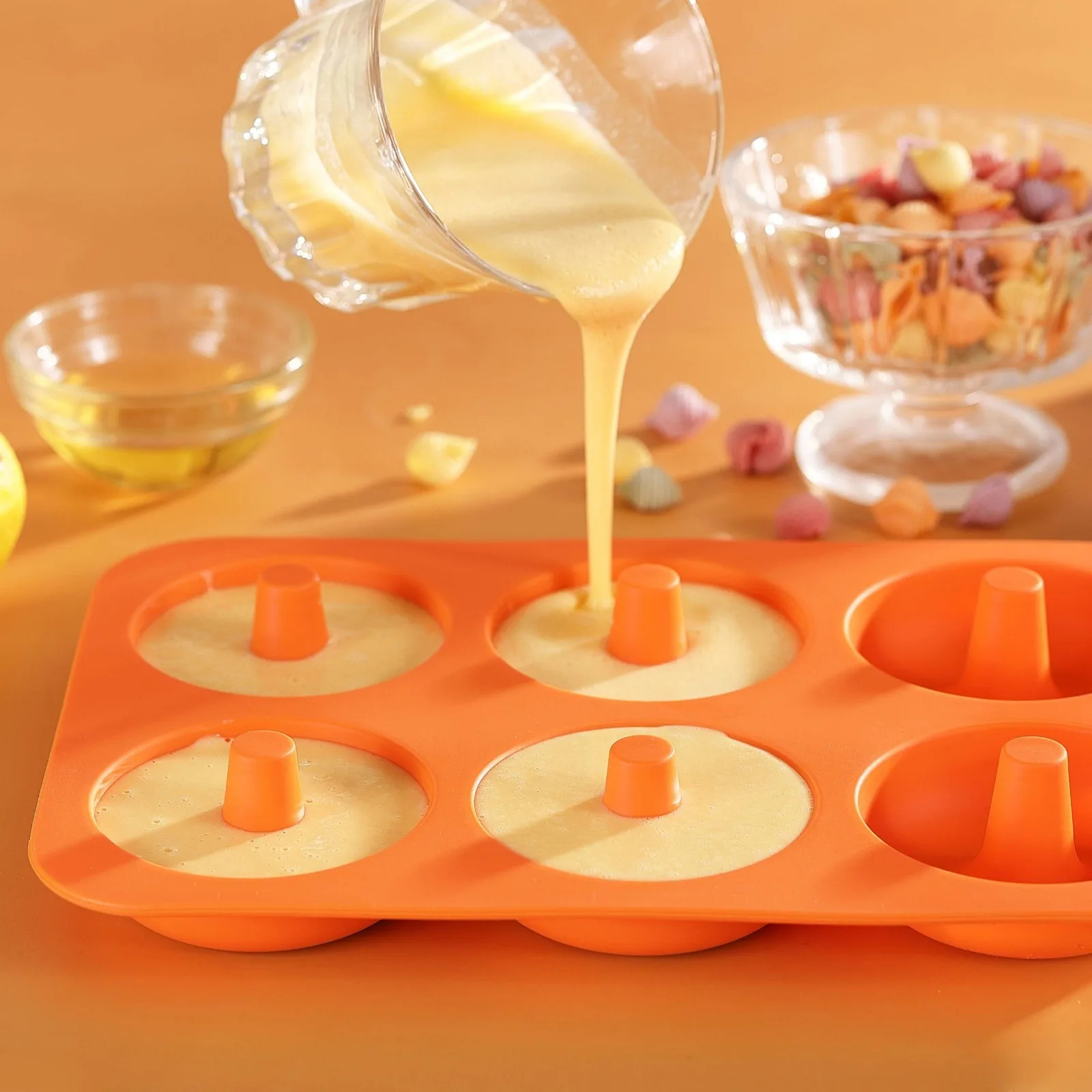 Silicone Mini Donut Pan 6-Cavi - Donut Mold Silicone avaliação e preço
