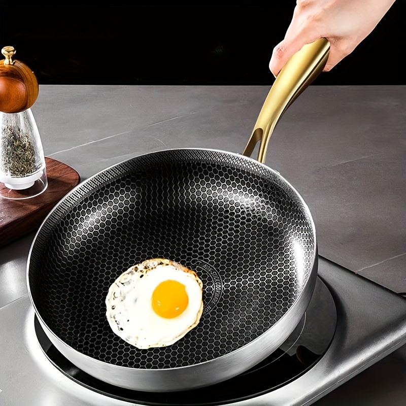 316 Stainless Steel Frying Pan - Danish Pancake Pan avaliação e preço