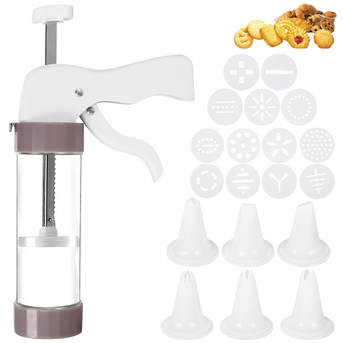 Cookie Press Set Cookie Press  - Churros Maker Gun avaliação e preço