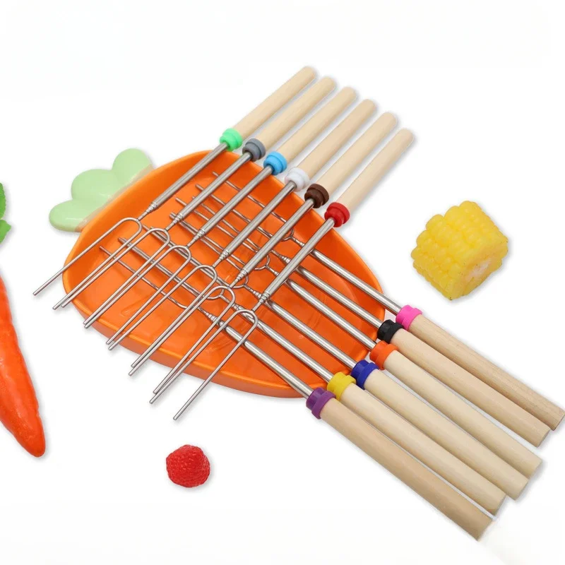 12pcs Telescoping Barbecue For - Hot Dog Press avaliação e preço