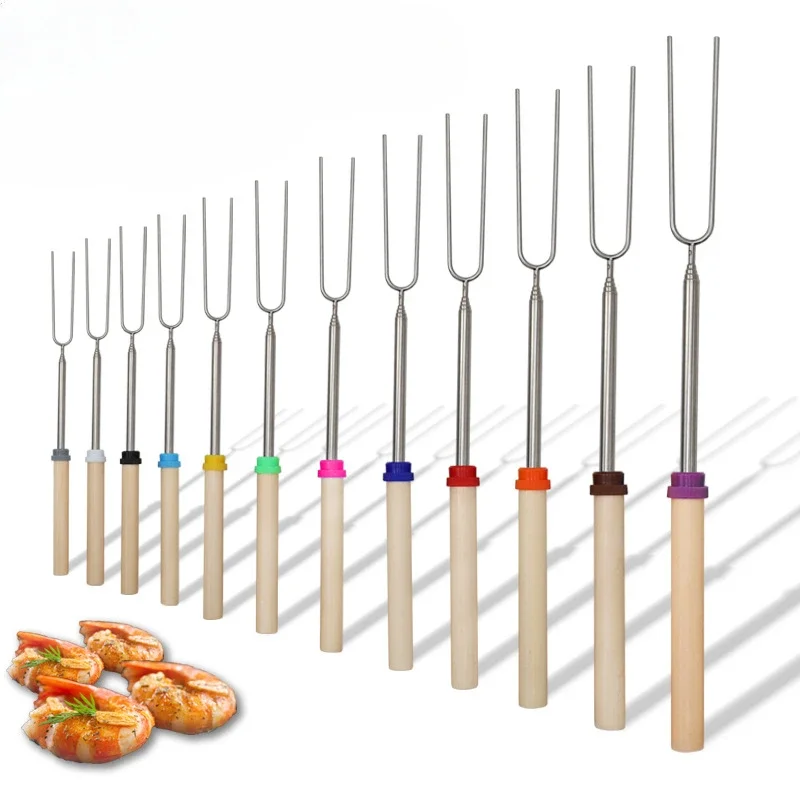 12pcs Telescoping Barbecue For - Hot Dog Press avaliação e preço