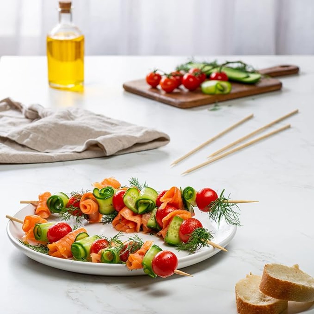 90-1350Pcs BBQ Skewers Bamboo  - Corn Dog Stick avaliação e preço